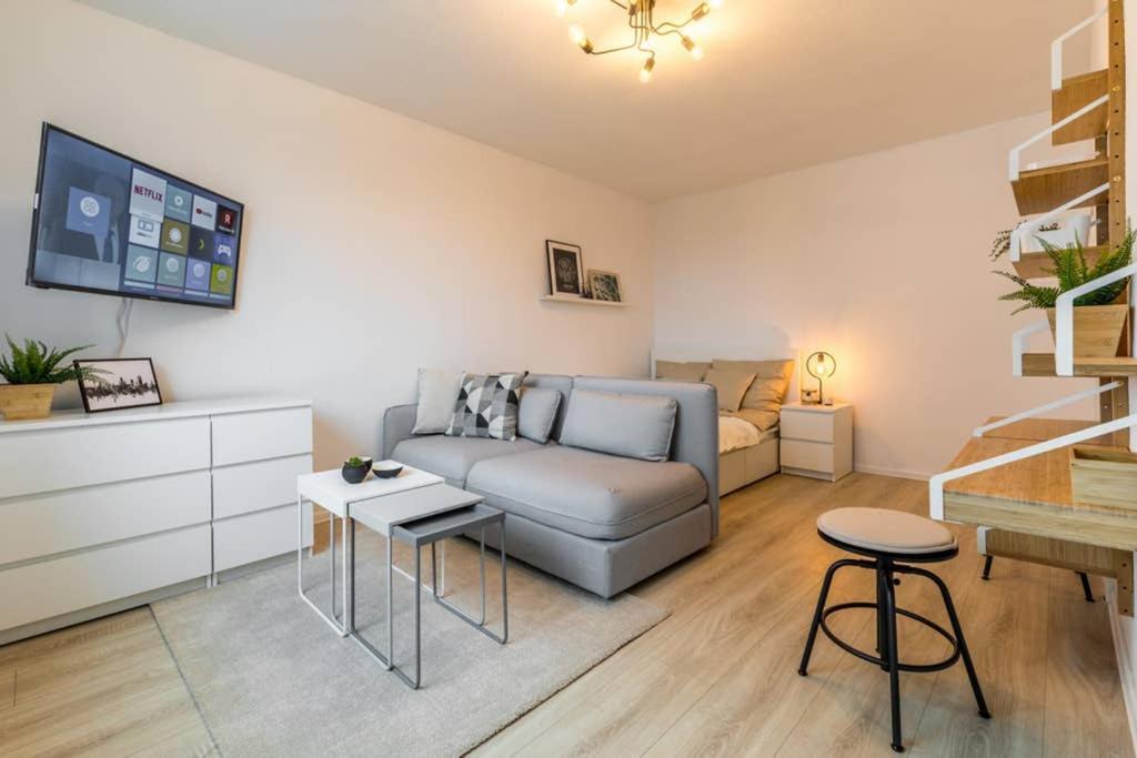 Apartament Sauber Und Modern, Netflix, Wifi, Leipzig Flair, Kueche Zewnętrze zdjęcie